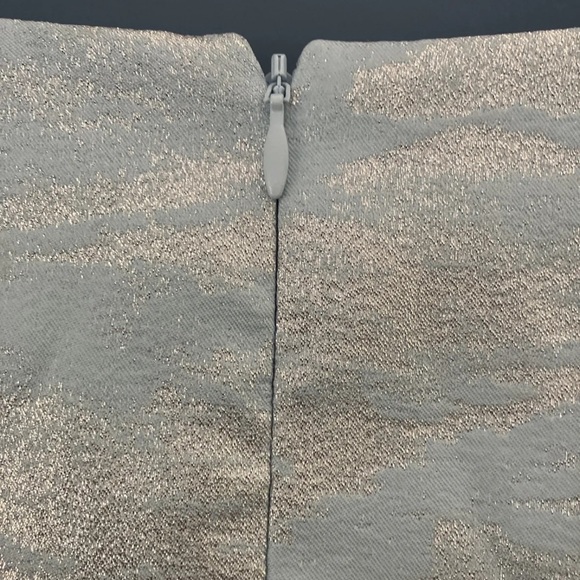 ADRIANNA PAPELL Metallic Jacquard High/Low Dress Blue Size 22W - Picture 9 of 11